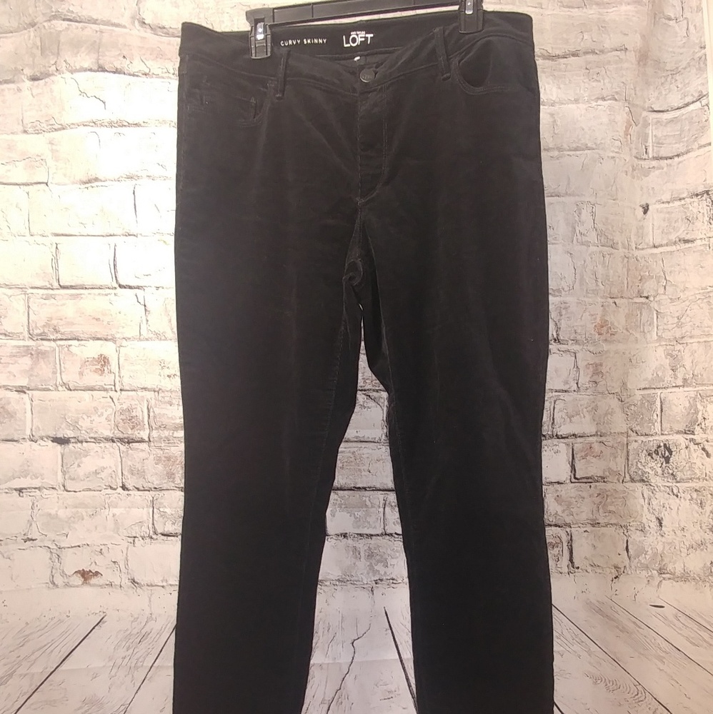Loft black curvy skinny pants